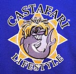 logo on black shirt