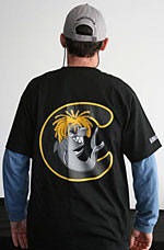 Black T-shirt back